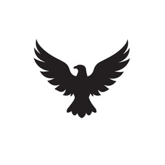 eagle logo vector Bold and clean eagle logo vector, with sharp lines and a strong silhouette 

