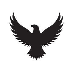 eagle logo vector Bold and clean eagle logo vector, with sharp lines and a strong silhouette 
