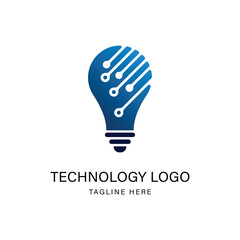 Technology Logo Design Graphic Vector 