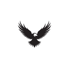 eagle logo vector Bold and clean eagle logo vector, with sharp lines and a strong silhouette 
