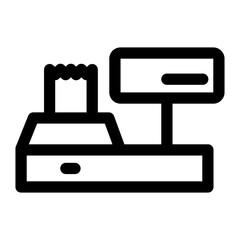 Cashier machine icon