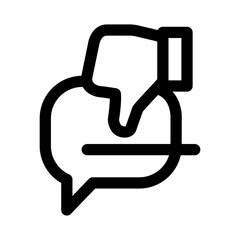 Dislike testimonial icon