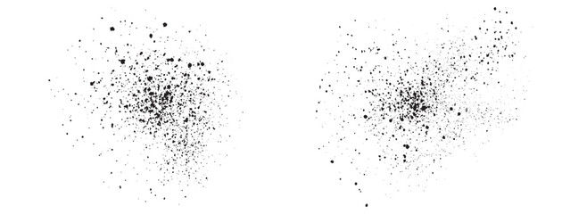 Hand-drawn dripping black vector grunge spray blood background