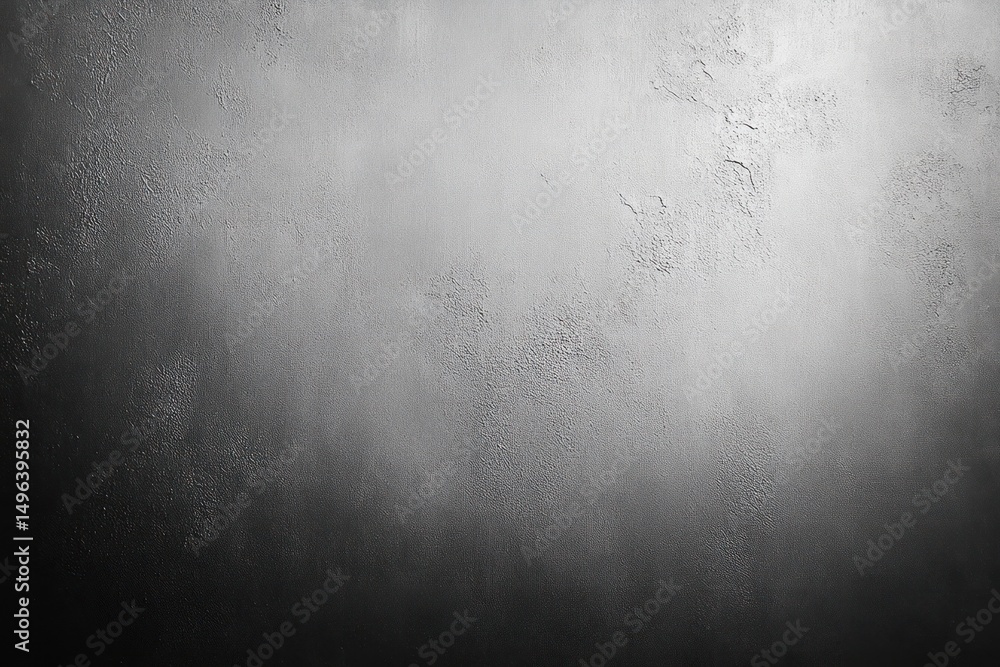 Poster dark textured concrete wall with light gradient from top to bottom creating moody and atmospheric ef