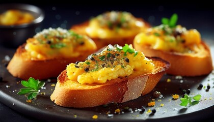 Cacio e Pepe Crostini – Vatikanstadt typische Käse-Pfeffer Crostini als Vorspeise