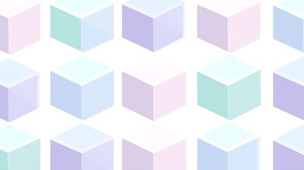 Obraz premium Pastel Cube Pattern Background.