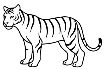 tiger silhouette vector