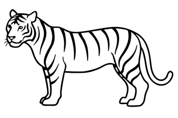 tiger silhouette vector