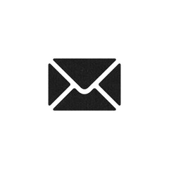 Mail icon, envelope, message symbol isolated on white background. 
