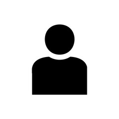 User icon. profile, avatar, Person Profile, User silhouette isolated on white  background, icon for app or web site.