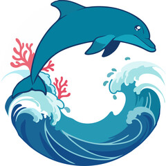 Modern Animal Pet Logo Dolphin Logo – Minimalist and Elegant Animal Pet Design Dolphin Design