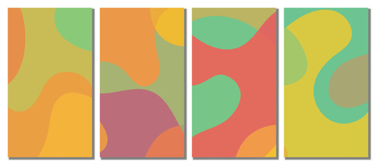 Abstract Wavy Set Background.