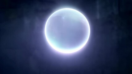 Glowing orb emitting light in a cavernous setting against a dark backdrop, evoking mystery and wonder - Powered by Adobe