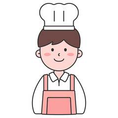 남자 제빵사 아이콘