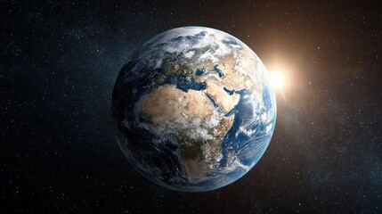 Obraz premium A view of planet earth from space.