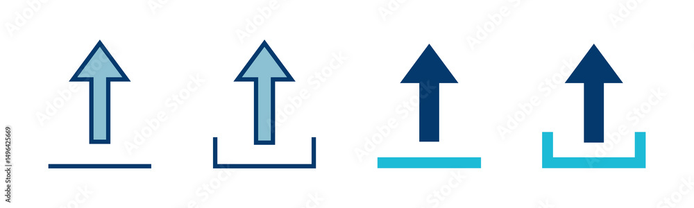 Poster upload icon vector isolated on white background. upload sign icon. upload button. load symbol.