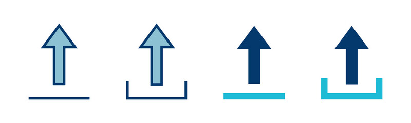 Upload icon vector isolated on white background. Upload sign icon. Upload button. Load symbol.