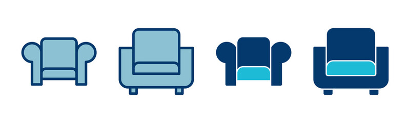 Sofa icon vector isolated on white background. sofa icon illustration. furniture