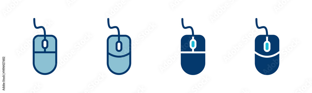 Aufkleber computer mouse icon vector isolated on white background. computer mouse vector icon