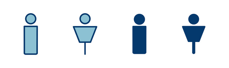 Man icon vector isolated on white background. male icon vector. human symbol