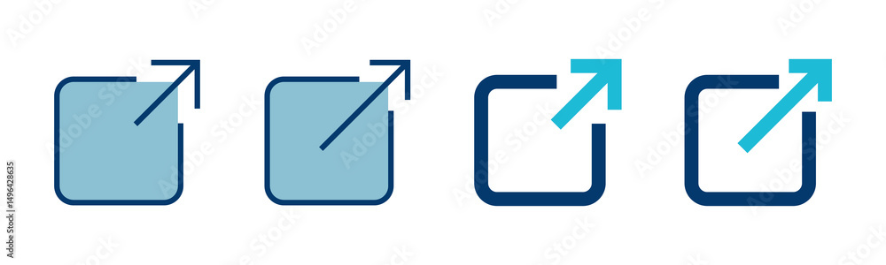Poster link icon vector isolated on white background. link vector icon. external link symbol vector icon. h