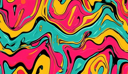 Vibrant abstract swirl design