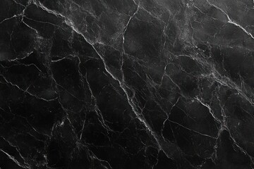 black marble texture with natural white veins creating an elegant and luxurious surface pattern