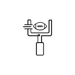 American Football Goal Line Style Icon Design