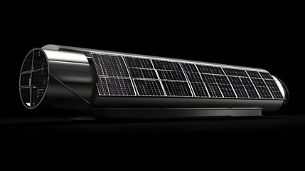 Modern, sleek technological solar panel device.
