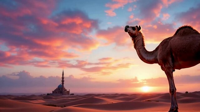 camel in desert