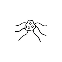 Multiple Sclerosis Line Style Icon Design

