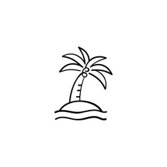 Oasis Line Style Icon Design