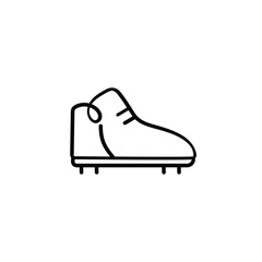 Rugby Shoes Line Style Icon Design

