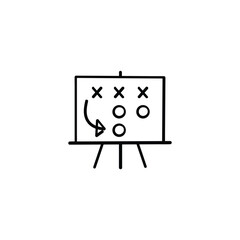 Rugby Strategy  Line Style Icon Design