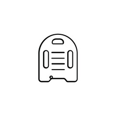 Swimming Board Line Style Icon Design