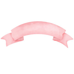hand drawn watercolor message ribbon