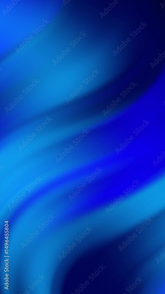 Poster smooth blue gradient wave animation background for modern and elegant background