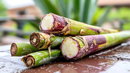 Heart of Palm Harvest Closeup.