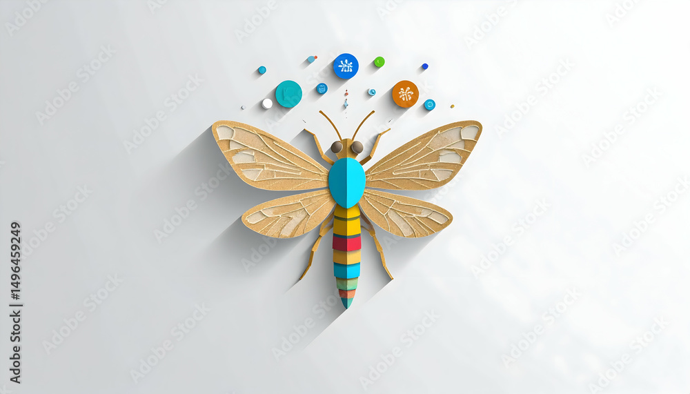 Aufkleber illuminating solutions firefly metaphor for business problem solving