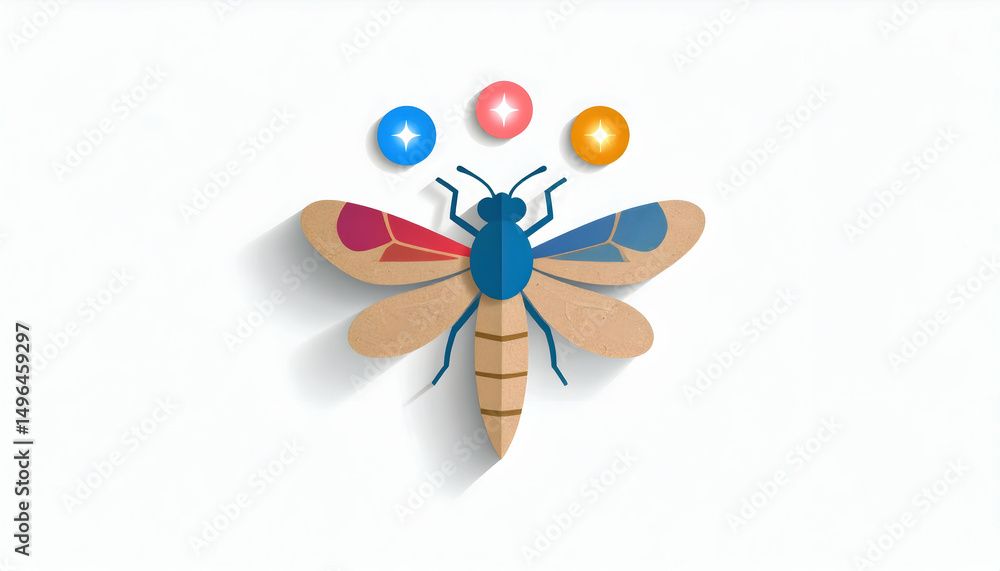 Poster innovative firefly solution business problem solving through creative design