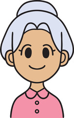 Obraz premium Woman Icon Profile Avatar in Casual Clothes Recolorable