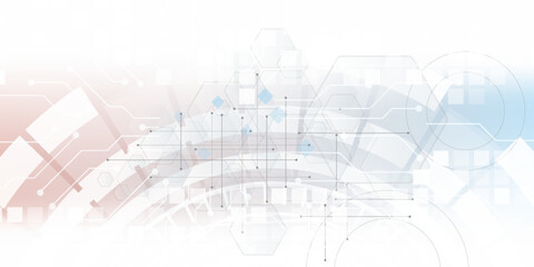 Abstract hexagon background. Technology polygonal design. Digital futuristic minimalism. Vector illustration