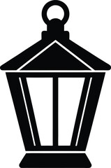 frosted wall lantern icon vector illustration