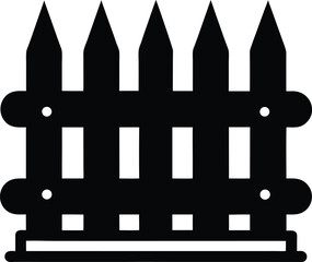 frozen garden fence icon vector illustration