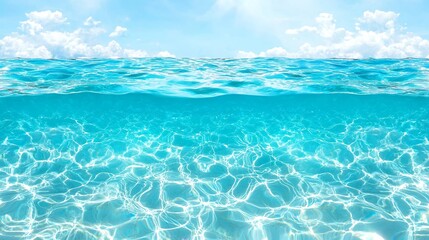 Ocean Water Underwater View