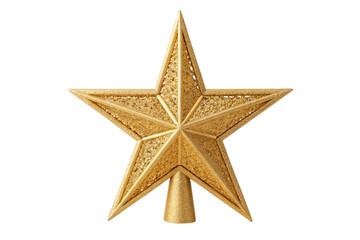 Fototapeta premium gold star on white background
