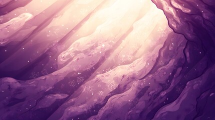 Obraz premium Intricate cave interior, illuminated by soft light.