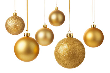 golden christmas ball