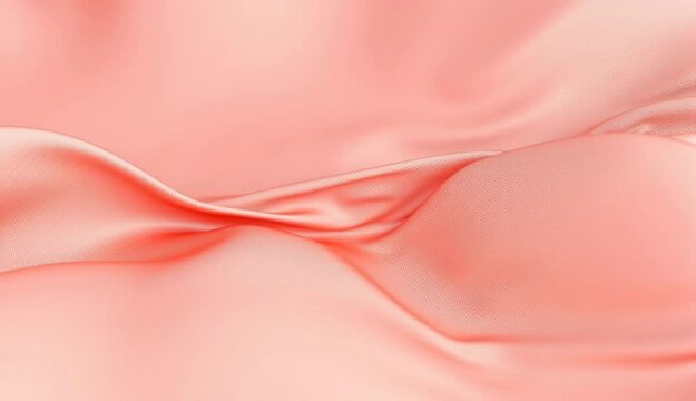 Waving Pink Satin Fabric Background Soft Gentle Waves Abstract Motion