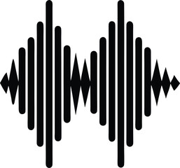 sound wave audio equalizer icon vector illustration